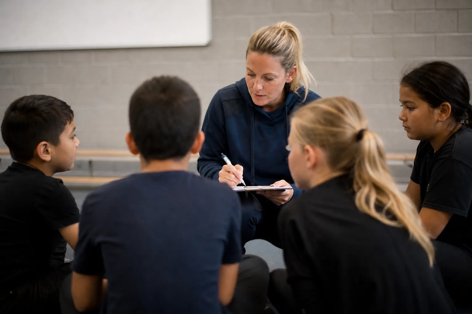 Een Nederlandse sportclub of leslokaal. Beeld bij het artikel: Waarom komen de ouderformulieren voor een schoolreis elk jaar weer niet compleet binnen?