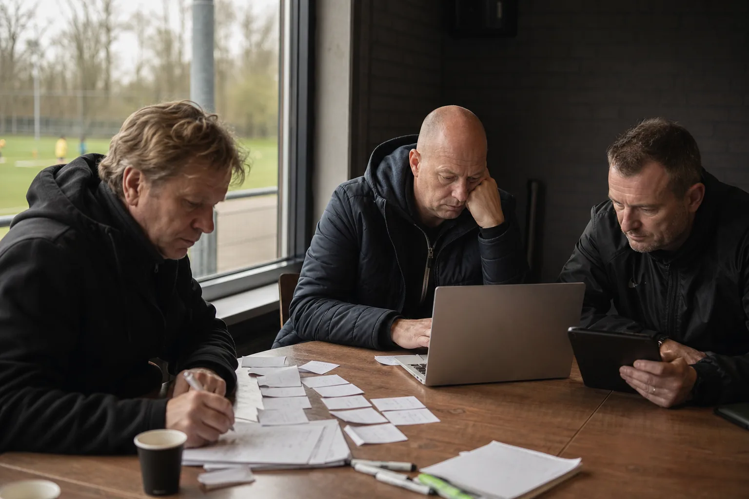 Een Nederlandse sportclub of leslokaal. Beeld bij het artikel: Werk je beter met papieren briefjes, met een spreadsheet of met vaste excursiesoftware?